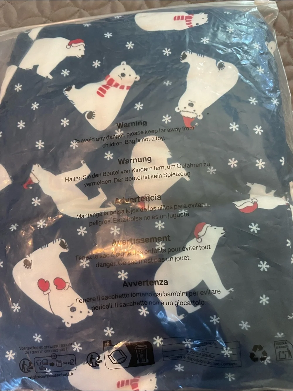Women’s Blue Polar Print Pajama Set - Family Matching
